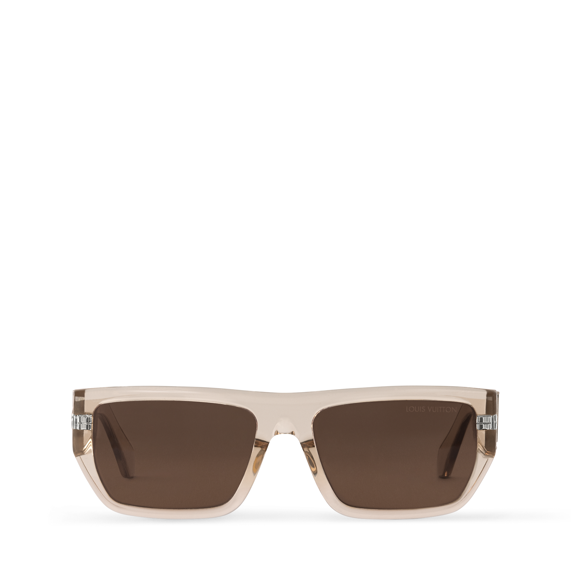 Shop LOUIS VUITTON LV Flower Low Square Sunglasses at Beverly